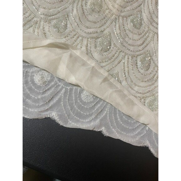 NEW Lucy & Laurel Beaded net mermaid tank Top blouse S PARTY FESTIVAL DAINTY - Picture 5 of 16